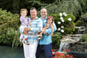 Anthony and John with AJ and Francesca